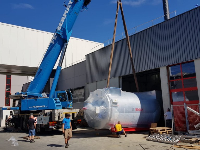 delivery of boiler