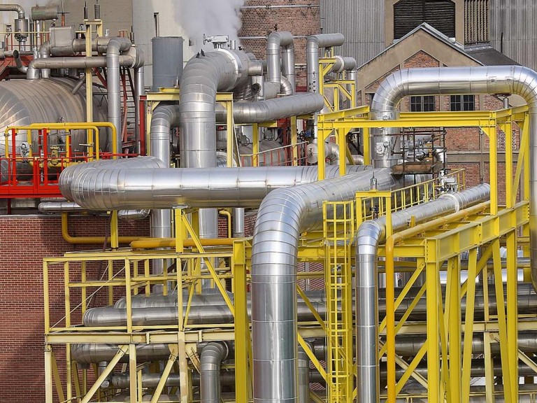 Power plant piping