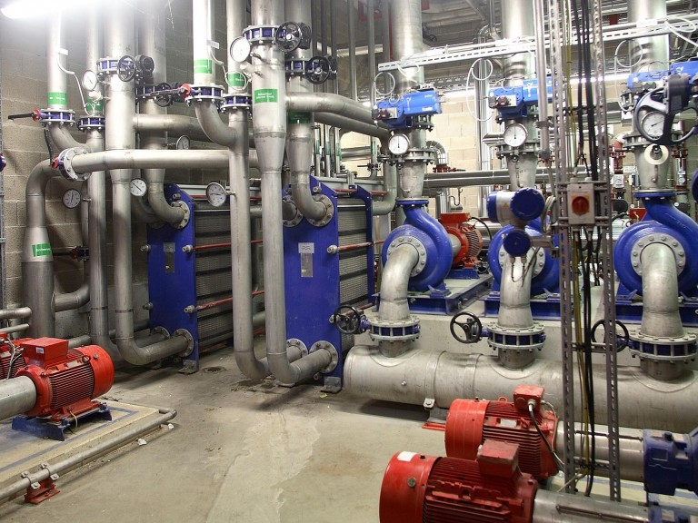 Cooling water central unit